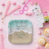 Beach Waves Sandy Toes Papieren Bordje (Feest)