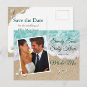 Beach Waves Sandy Toes Salty Kisses Foto Briefkaart (Voorkant / Achterkant)