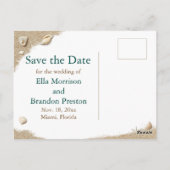 Beach Waves Sandy Toes Salty Kisses Foto Briefkaart (Achterkant)