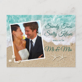Beach Waves Sandy Toes Salty Kisses Foto Briefkaart
