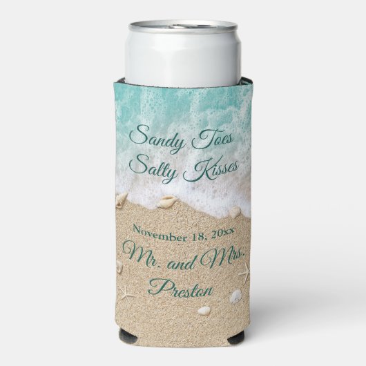 Beach Waves Sandy Toes Seltzer Cooler (Seltzer Voorkant)