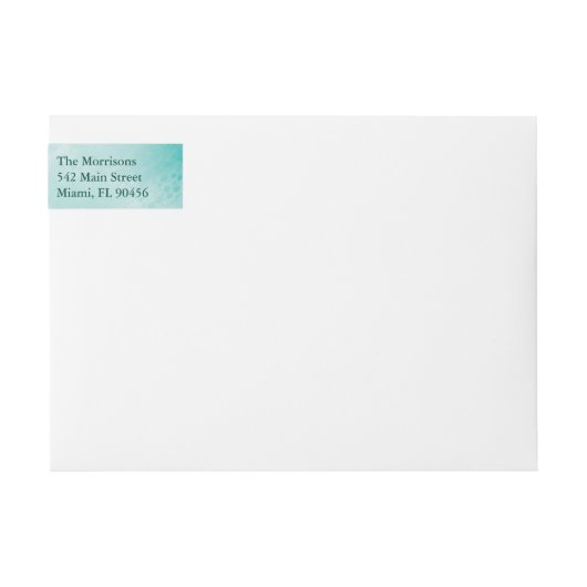 Beach Waves Sandy Toes Zoute Kisses Adres Label (Voorkant)