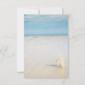 Beach Waves Seashell Rehearsal Dinner Kaart (Achterkant)