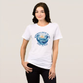 Beach Waves Soothe The Soul Dames Tri-Blend Shirt (Voorkant volledig)