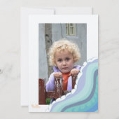 Beach Waves Starfish Birthday Party nodiging Kaart (Achterkant)