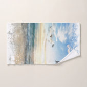 *~* Beach Waves Sunset Sunrise Sunset AR7 Bad Handdoek (Handdoek)