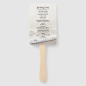 Beach Waves Trouwprogramma Handwaaier (Achterkant)