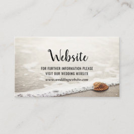 Beach Waves Trouwwebsite Informatiekaartje