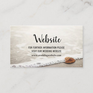 Beach Waves Trouwwebsite Informatiekaartje