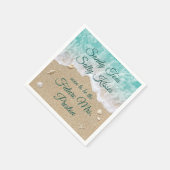 Beach Waves Vrijgezellenfeest servet (Hoek)