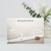 Beach Waves Weddenschap Advieskaart (Staand voorkant)