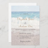 Beach Waves Wedding Invitation/Beach Wedding Kaart (Voorkant / Achterkant)
