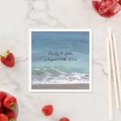Beach Waves Wedding Napkin Servet (Insitu)
