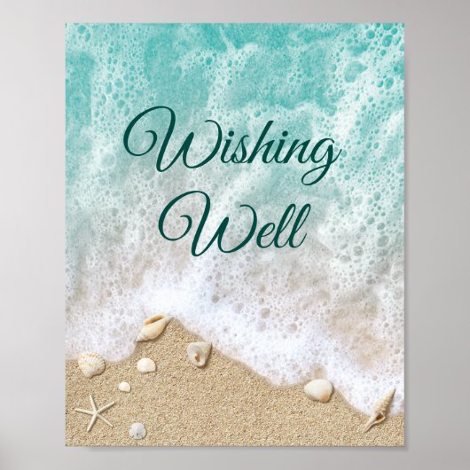 Beach Waves Wishing Well Poster (Voorkant)