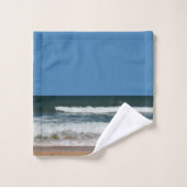 Beach Waves Zand Seashore Tropische Oceaan Zeegezi Bad Handdoek (Wasdoekje)