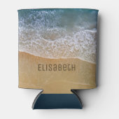 Beach Waves Zand Shore personaliseren Blikjeskoeler (Voorkant)