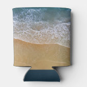 Beach Waves Zand Shore personaliseren Blikjeskoeler (Achterkant)