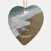 Beach We zijn betrokken Keramisch Ornament (Links)