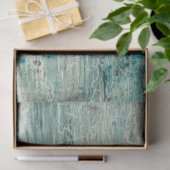Beach Weathered Wood Ocean Blue Crackle ontkoppeli Tissuepapier (Geschenk)