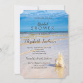 Beach Weaves Seashell Weddenschap Vrijgezellenfees Kaart (Voorkant)