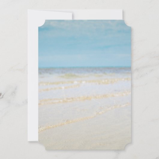 Beach Weaves Seashell Weddenschap Vrijgezellenfees Kaart (Achterkant)