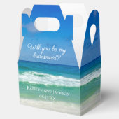 Beach Weddennardblauwe golven worden mijn Bridesma Bedankdoosjes (Geopend)