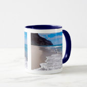 Beach Weddenschap-achtergrond Mok (Voorkant rechts)