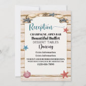Beach Weddenschap / All Occasions Invitation versi Kaart (Achterkant)