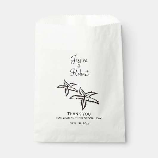 Beach Weddenschap Bedankt Bedankzakje (Voorkant)