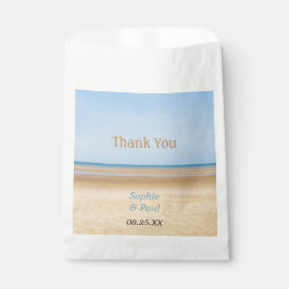 Beach Weddenschap Bedankt voor je favoriete tassen Bedankzakje