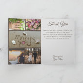 Beach Weddenschap Bedankt voor je foto hart Feestdagen Kaart (Binnen)