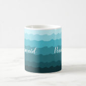 Beach Weddenschap Blue Waves Bridesmaid met naam Koffiemok (Center)