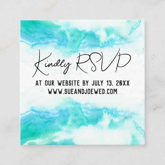 Beach Weddenschap Blue Waves Mini Website Bijlage (Voorkant)