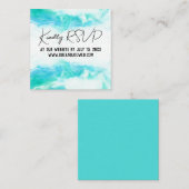 Beach Weddenschap Blue Waves Mini Website Bijlage (Voorkant / Achterkant)