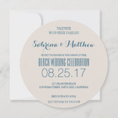 Beach Weddenschap Breaking Waves die we doen Kaart (Achterkant)