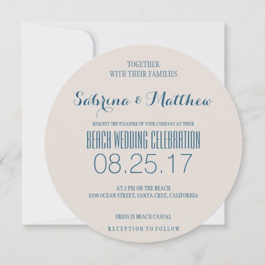 Beach Weddenschap Breaking Waves die we doen Kaart (Achterkant)