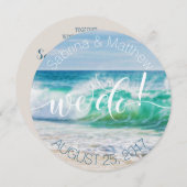 Beach Weddenschap Breaking Waves die we doen Kaart (Voorkant / Achterkant)