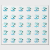 Beach Weddenschap Design Cadeaupapier (Vlak)