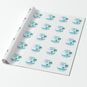 Beach Weddenschap Design Cadeaupapier