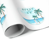 Beach Weddenschap Design Cadeaupapier (Rol Hoek)