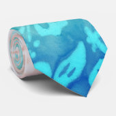 Beach Weddenschap Dolphin Luau Party Nautical Blue Stropdas (Opgerold)