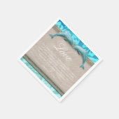 Beach Weddenschap Dolphin Luau Party Nautical Love Servetten (Hoek)