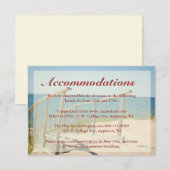 Beach Weddenschap Enclosure-kaarten - Beach Stairc Informatiekaartje (Voorkant / Achterkant)