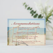 Beach Weddenschap Enclosure-kaarten - Beach Stairc Informatiekaartje (Staand voorkant)