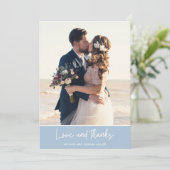 Beach Weddenschap Foto Dank je kaarten (Staand voorkant)