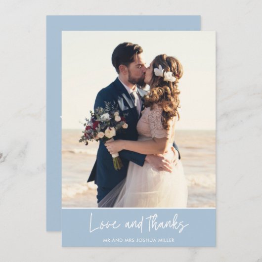 Beach Weddenschap Foto Dank je kaarten (Voorkant / Achterkant)