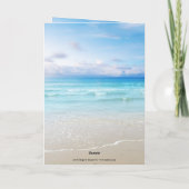 Beach Weddenschap Foto Hartelijk dank Bedankkaart (Achterkant)