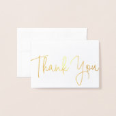 Beach Weddenschap Foto Hartelijk dank! Gold Foil M Folie Kaarten (Voorkant met envelop)