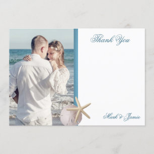 Beach Weddenschap Foto Hartelijk dank Kaart