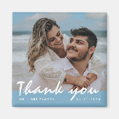 Beach Weddenschap Foto Hartelijk dank Magneet (Voorkant)